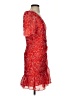 Parker 100% Silk Red Cocktail Dress Size 4 - photo 4