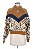 Adidas Animal Print Brown Pullover Sweater Size XS - photo 1