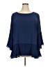 Sejour 100% Polyester Blue 3/4 Sleeve Blouse Size 2X - photo 1