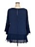 Sejour 100% Polyester Blue 3/4 Sleeve Blouse Size 2X - photo 2