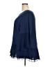 Sejour 100% Polyester Blue 3/4 Sleeve Blouse Size 2X - photo 5