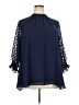 DR2 100% Polyester Blue 3/4 Sleeve Blouse Size 2X - photo 1