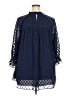 DR2 100% Polyester Blue 3/4 Sleeve Blouse Size 2X - photo 2