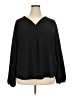 Gibson Black Long Sleeve Blouse Size 2X - photo 1
