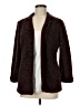 LC Lauren Conrad 100% Polyester Tweed Burgundy Coat Size M - photo 1