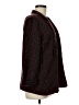 LC Lauren Conrad 100% Polyester Tweed Burgundy Coat Size M - photo 4