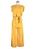Lou & Grey for LOFT Solid Yellow Jumpsuit Size S - photo 1