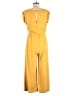 Lou & Grey for LOFT Solid Yellow Jumpsuit Size S - photo 2