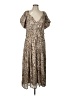 Universal Thread Animal Print Tan Casual Dress Size L - photo 1