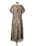 Universal Thread Animal Print Tan Casual Dress Size L - photo 2