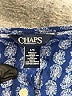 Chaps 100% Viscose Checkered-gingham Blue Jumpsuit Size L - photo 4