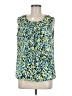 Kasper 100% Polyester Green Sleeveless Blouse Size M - photo 1