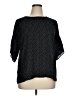 Daniel Rainn 100% Polyester Stars Black Short Sleeve Blouse Size XL - photo 1