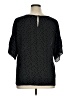 Daniel Rainn 100% Polyester Stars Black Short Sleeve Blouse Size XL - photo 2