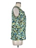 Kasper 100% Polyester Green Sleeveless Blouse Size M - photo 4