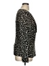 CAbi Animal Print Black Long Sleeve Blouse Size XL - photo 4