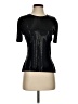 St. John Caviar Black Short Sleeve Top Size P (petite) - photo 1