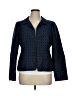 Nina Mclemore Print Blue Jacket Size 14 - photo 1