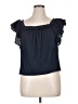 Ella Moss Blue Short Sleeve Top Size XL - photo 1