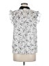 CeCe 100% Polyester Silver Sleeveless Blouse Size M - photo 2