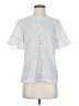 Banana Republic 100% Polyester Polka Dots White Short Sleeve Blouse Size XS - photo 1
