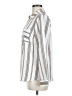 NY Collection 100% Polyester Stripes Ivory Long Sleeve Blouse Size M - photo 5