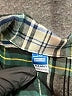 Old Navy 100% Polyester Plaid Green Long Sleeve Button-Down Shirt Size 3-6 mo - photo 3
