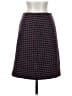 Prada Houndstooth Burgundy Blue Wool Skirt Size EU (IT) 38 / US 2 - photo 1
