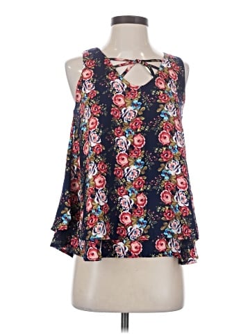 Blue Rain Sleeveless Blouse (view 1)