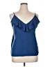 Gap 100% Polyester Blue Sleeveless Top Size XL - photo 1