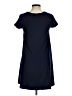 Planet Gold Solid Blue Casual Dress Size M - photo 2
