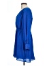 H&M 100% Polyester Solid Blue Casual Dress Size L - photo 5