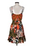 Forever 21 100% Polyester Print Orange Cocktail Dress Size S - photo 2
