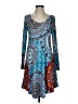 dearcase Paisley Blue Casual Dress Size S - photo 1