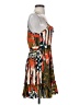 Forever 21 100% Polyester Print Orange Cocktail Dress Size S - photo 4