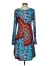 dearcase Paisley Blue Casual Dress Size S - photo 2