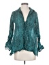 Cailey 22 Teal 3/4 Sleeve Blouse Size XS - photo 1
