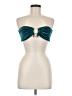 Unbranded 100% Polyester Teal Tube Top Size M - photo 1