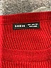 Shein Color Block Burgundy Pullover Sweater Size S - photo 7