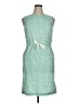 People Tree Argyle Teal Cocktail Dress Size 14 - photo 1