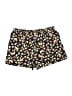 Unbranded 100% Rayon Floral Black Shorts Size M - photo 1