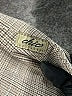 Chic 100% Cotton Houndstooth Gray Casual Pants Size 12 - photo 7