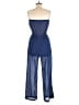 iris Solid Blue Jumpsuit Size M - photo 2