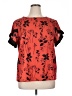 Unbranded 100% Polyester Red Short Sleeve Blouse Size 1X - photo 1