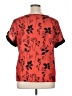 Unbranded 100% Polyester Red Short Sleeve Blouse Size 1X - photo 2