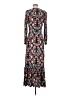 ECI Print Brown Casual Dress Size XS - photo 2