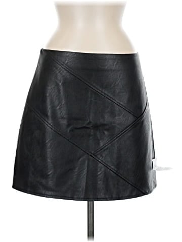 Topshop Faux Leather Skirt (view 1)