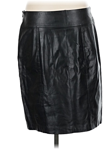 Dana Buchman Faux Leather Skirt (view 2)