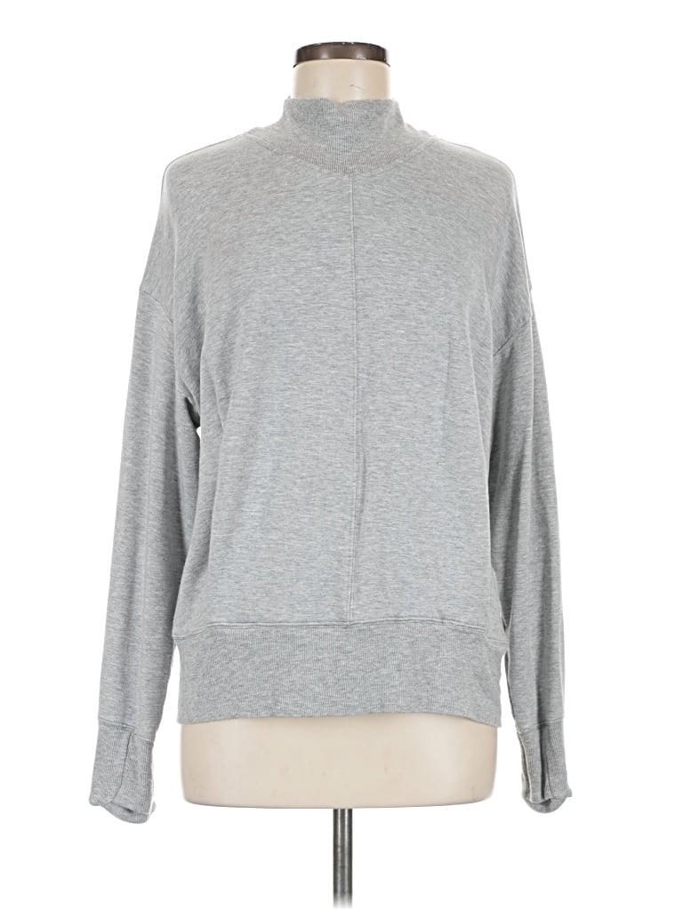 Pre-owned Athleta Turtleneck Sweater In Gray