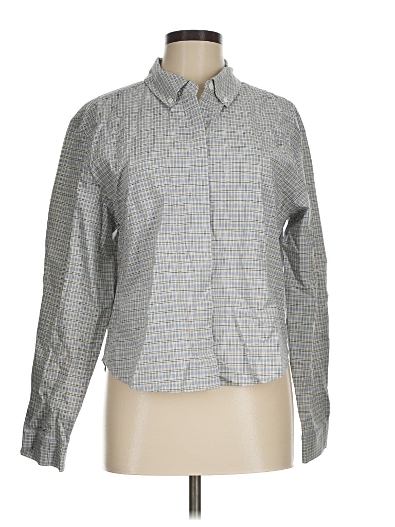 Pre-owned Sundays Long Sleeve Button Down Shirt In Gray